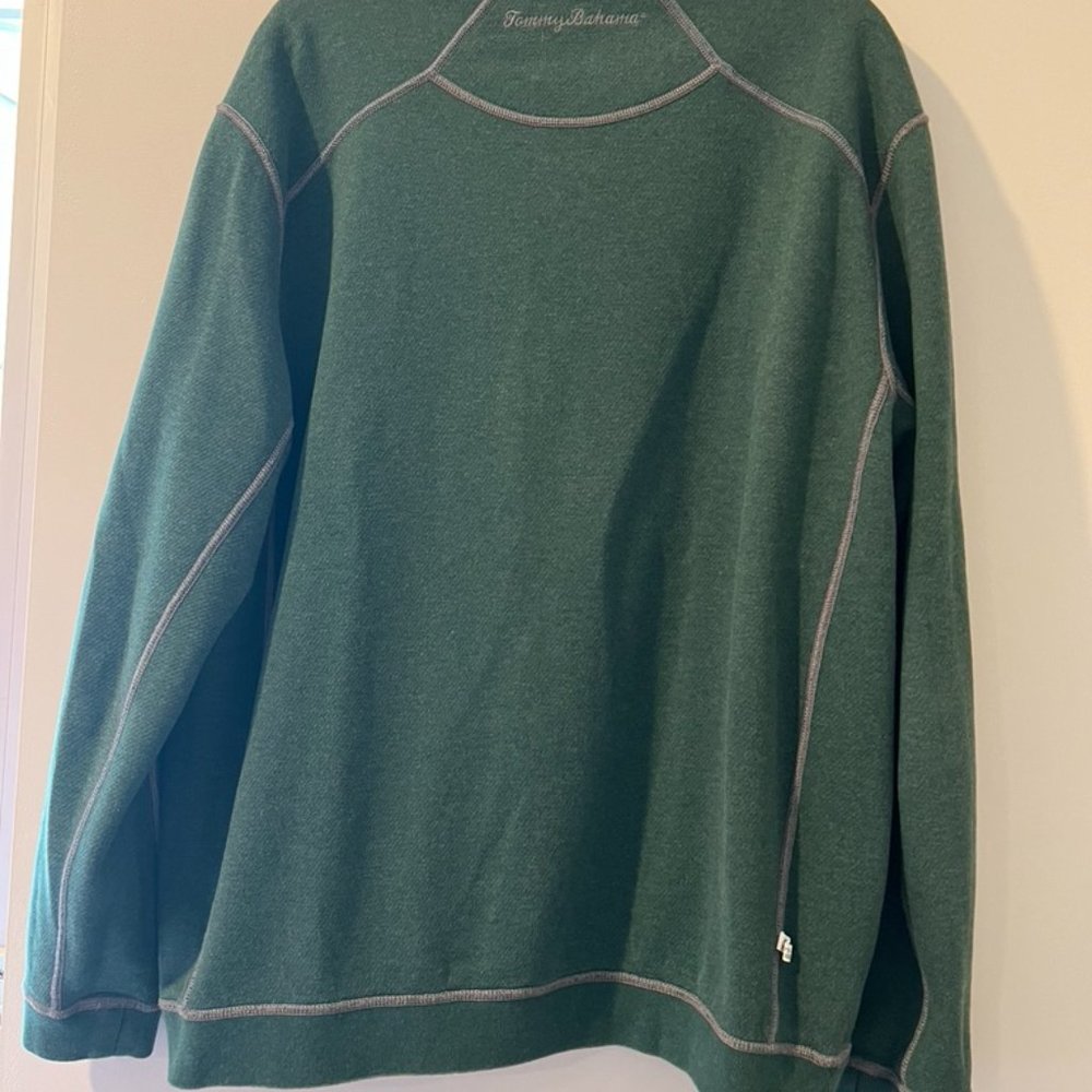 Tommy Bahama Reversible Flipshore Abaco Heather/Palm Verde Sz. XL $110 *EUC - Picture 4 of 10